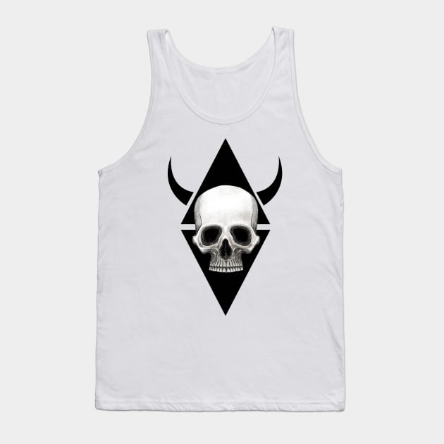 stylish skull Tank Top by HurdyGurdy